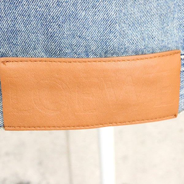 LOEWE Anagram Denim Jacket Light Blue Size 42