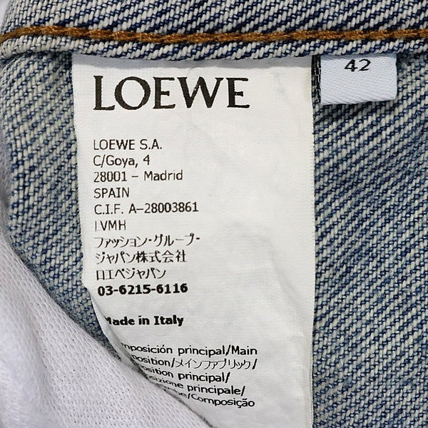 LOEWE Anagram Denim Jacket Light Blue Size 42