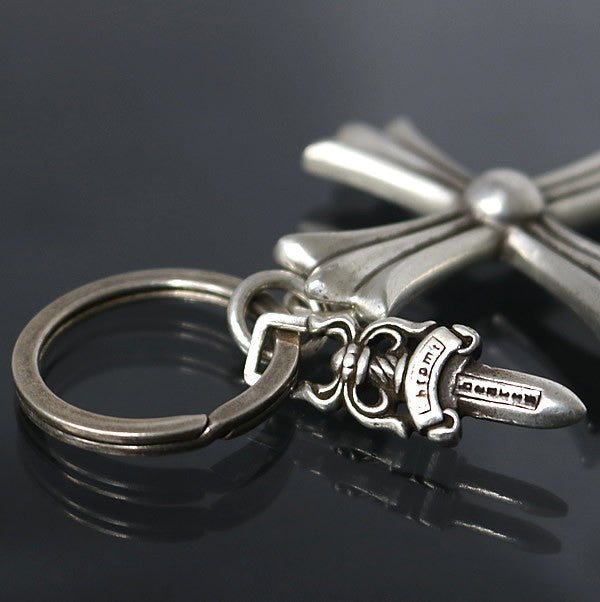 CHROME HEARTS Large Cross Split Dagger Keyring Size ONE SIZE