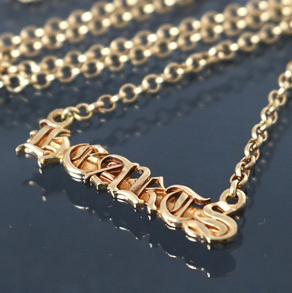 CHROME HEARTS 22K HEARTS Logo Roll Chain Size ONE SIZE