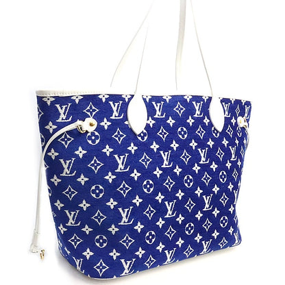 Louis Vuitton Neverfull MM Jacquard Bag Blue Size ONE SIZE
