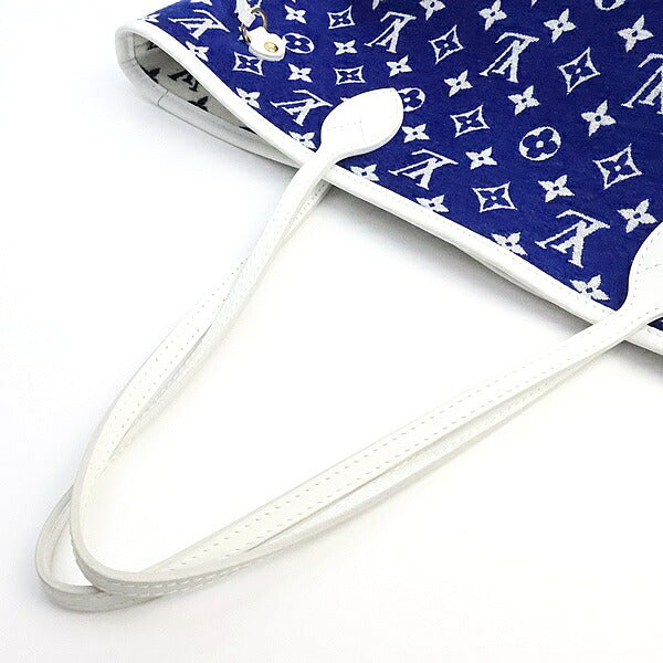 Louis Vuitton Neverfull MM Jacquard Bag Blue Size ONE SIZE