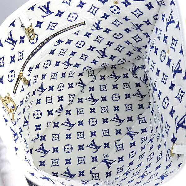 Louis Vuitton Neverfull MM Jacquard Bag Blue Size ONE SIZE