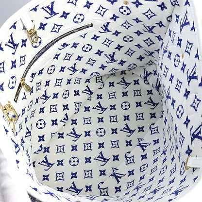 Louis Vuitton Neverfull MM Jacquard Bag Blue Size ONE SIZE