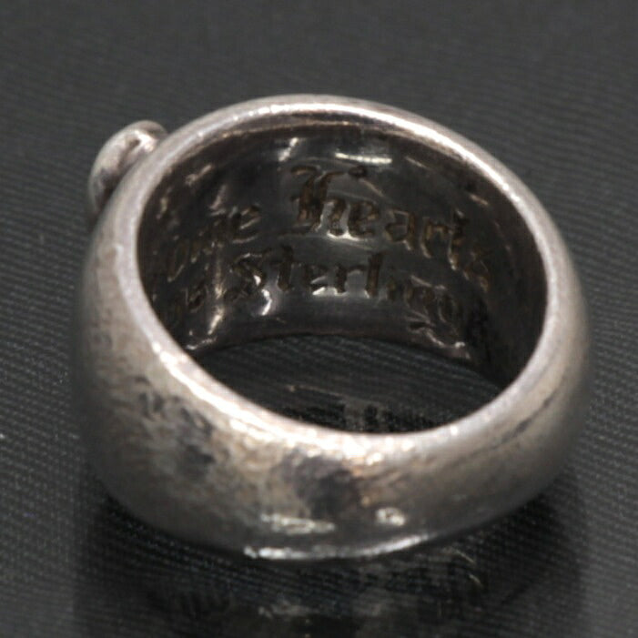 CHROME HEARTS Heart In Band Ring Silver SV925 Size ONE SIZE