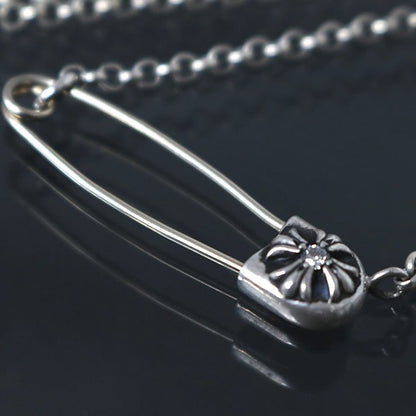 CHROME HEARTS Safety Pin Diamond Roll Chain Size ONE SIZE