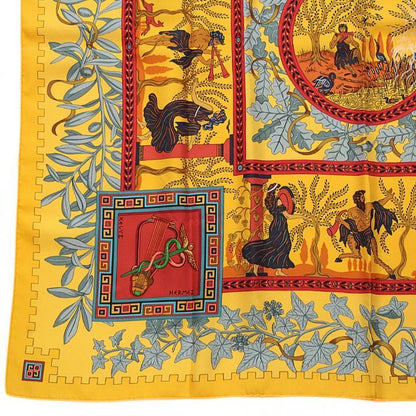 HERMES Carré 90 Silk "Musique des Dieux" Scarf Size ONE SIZE