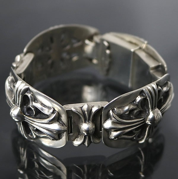 CHROME HEARTS Classic Keeper 3-Link Bracelet Size ONE SIZE
