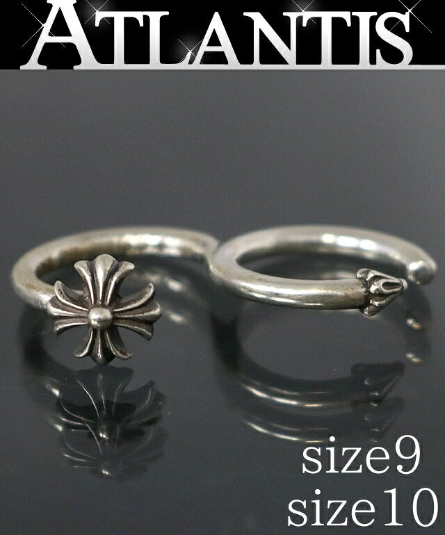 CHROME HEARTS CH Plus Knuckle Silver Ring Size ONE SIZE
