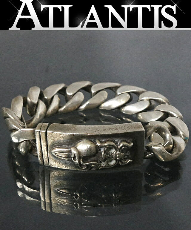CHROME HEARTS Silver Classic Link Dagger Heart Size ONE SIZE