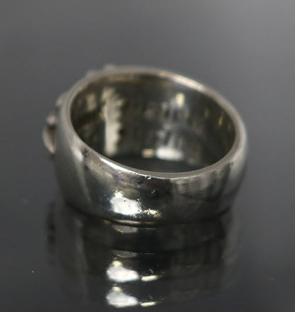 CHROME HEARTS Floral Cross Silver Ring Size ONE SIZE