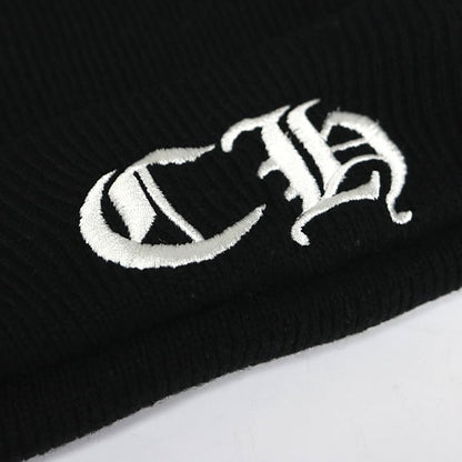CHROME HEARTS Acrylic Watch Cap CH Logo Embroidered Beanie
