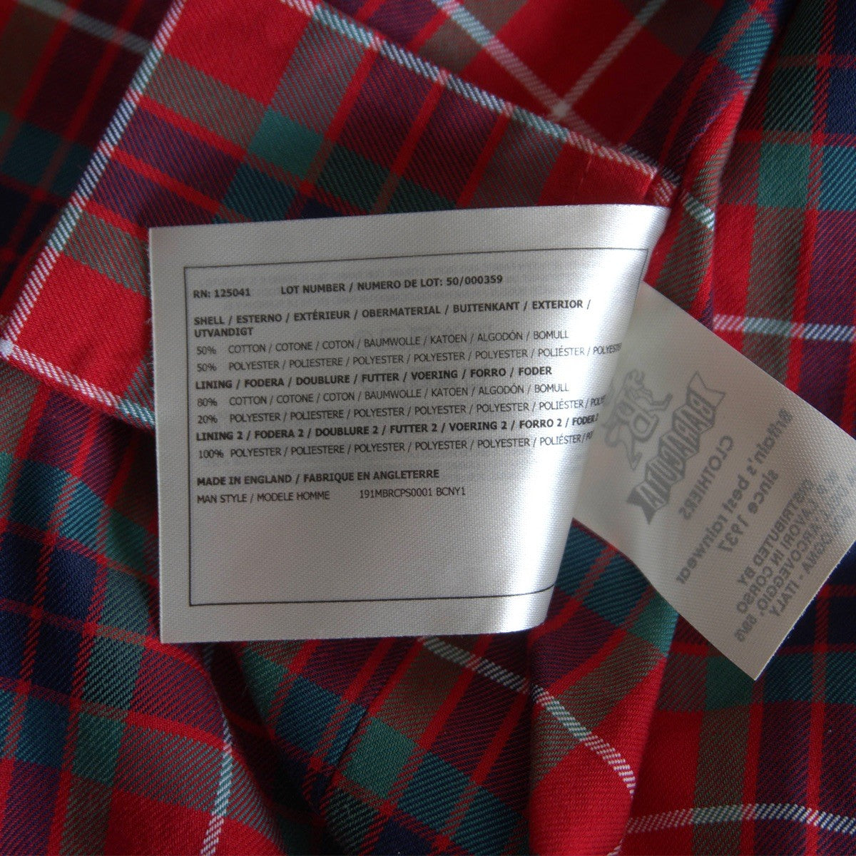 Baracuta G9 Harrington jacket Size 46