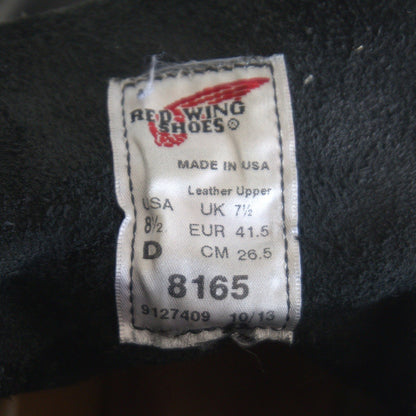 REDWING 8165 6-inch Classic Round Boots Made in USA Size 8.5