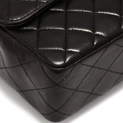 CHANEL Matelassé Top Handle Handbag Black Size ONE SIZE