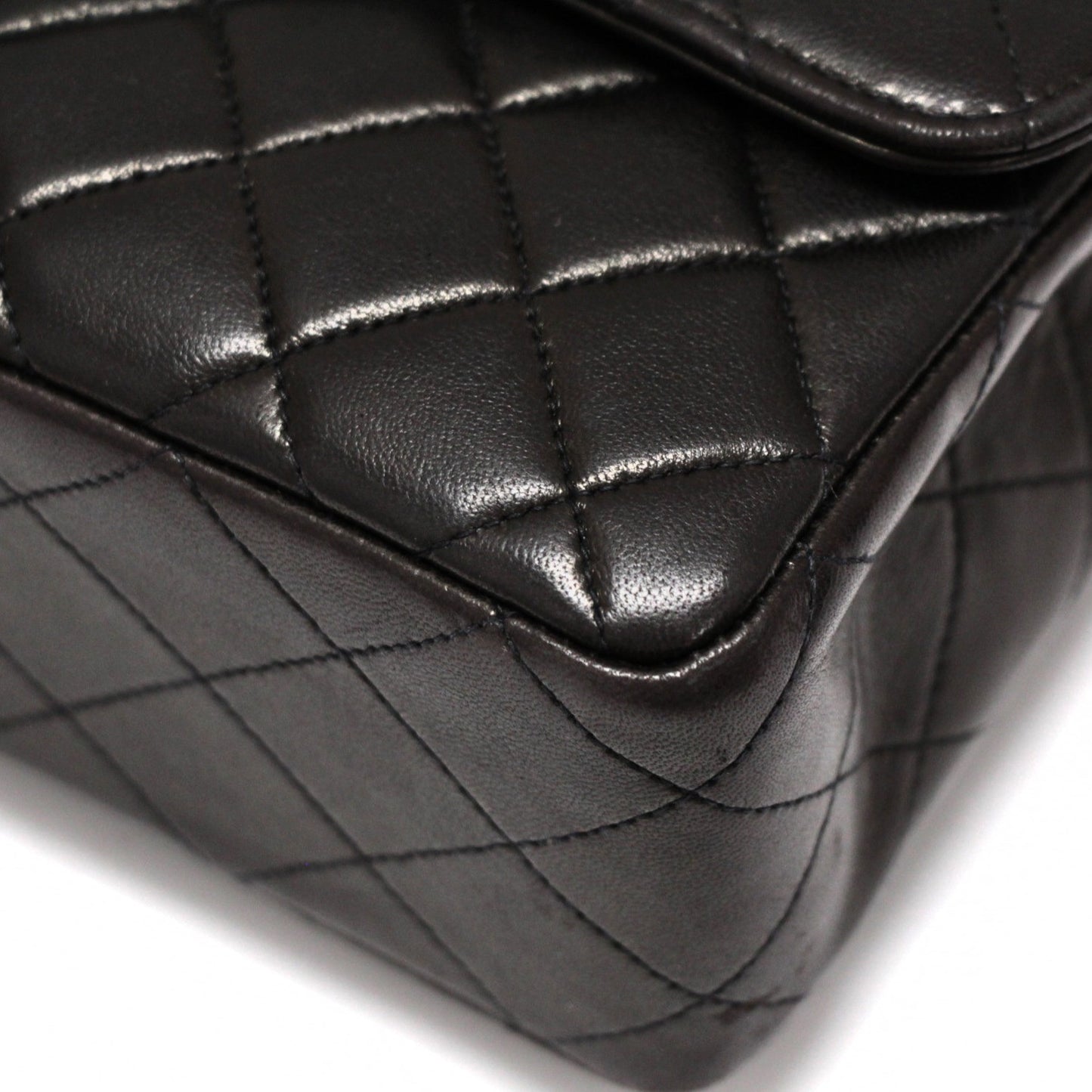 CHANEL Matelassé Top Handle Handbag Black Size ONE SIZE