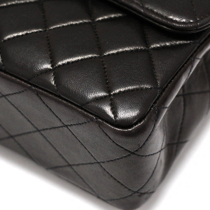 CHANEL Matelassé Top Handle Handbag Black Size ONE SIZE