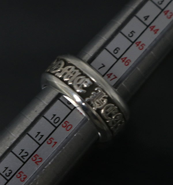 CHROME HEARTS Small Scroll Label Ring SV925 Size ONE SIZE