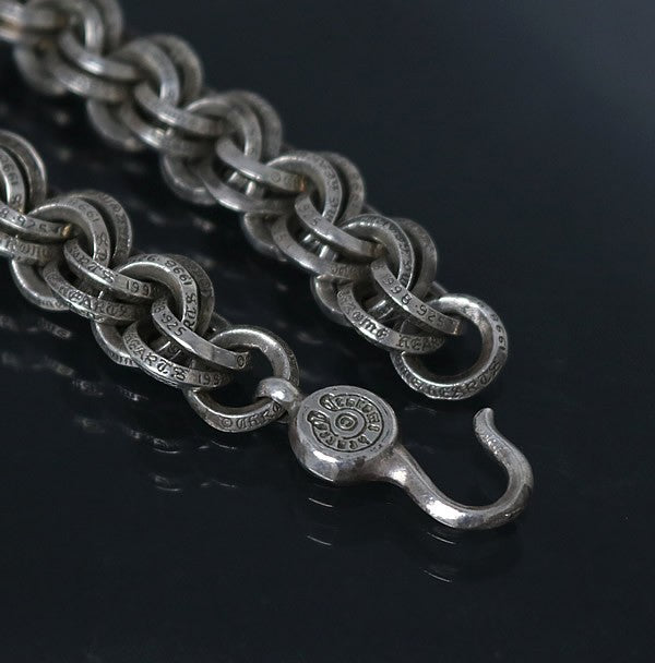 CHROME HEARTS Double B-Ring Silver Bracelet Size ONE SIZE