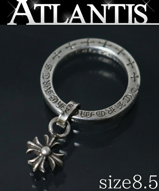 CHROME HEARTS CH Plus NTFL Ring Silver SV925 Size US 4.5