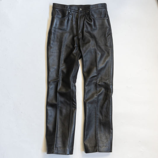 Kadoya Leather Pants Black Size 36