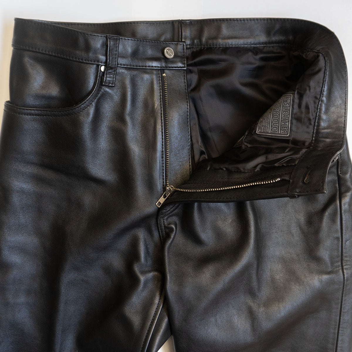 Kadoya Leather Pants Black Size 36