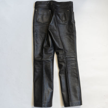 Kadoya Leather Pants Black Size 36