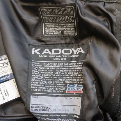 Kadoya Leather Pants Black Size 36