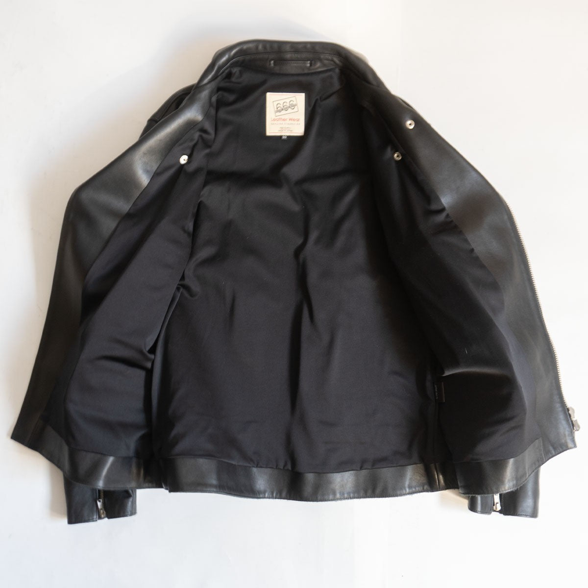 666 triple six 50 UK Steerhide Double Rider Riders Jacket Size 50
