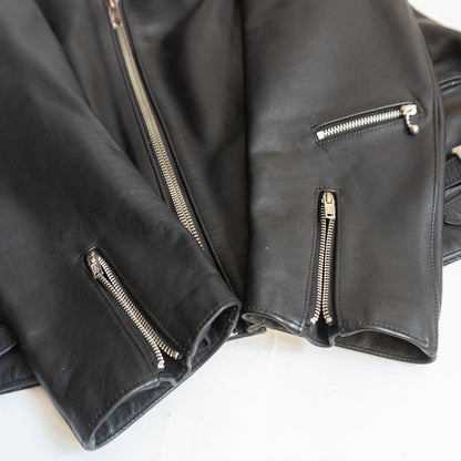 666 triple six 50 UK Steerhide Double Rider Riders Jacket Size 50