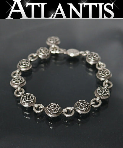 CHROME HEARTS #2 Floral Ball Bracelet Silver Size ONE SIZE