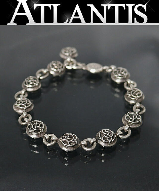 CHROME HEARTS #2 Floral Ball Bracelet Silver Size ONE SIZE