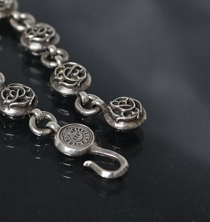 CHROME HEARTS #2 Floral Ball Bracelet Silver Size ONE SIZE