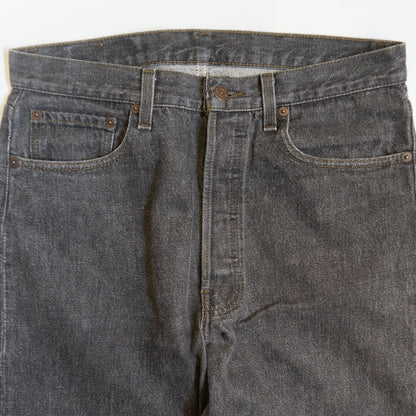Levi's 90s 501 Black Jeans Denim Pants Size 33×34
