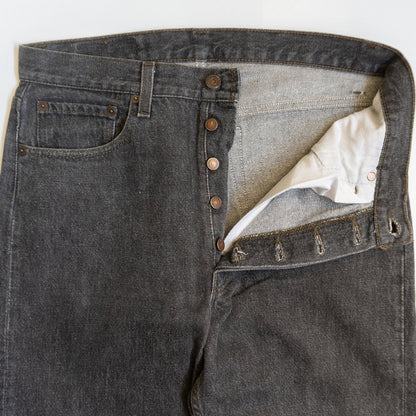 Levi's 90s 501 Black Jeans Denim Pants Size 33×34