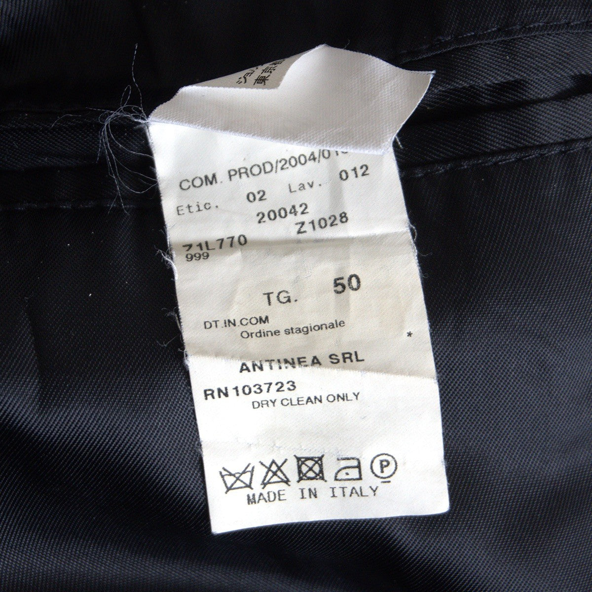 Emporio Armani Long Chester coat Black Size 50