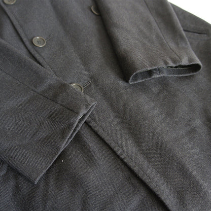 Armani Collezioni Tweed Double Chester Coat Gray Size 50