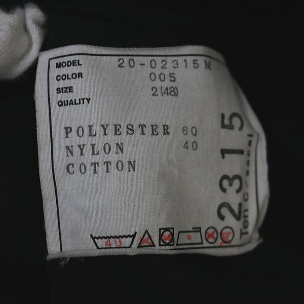 SACAI x TEN-C Navy Balmacaan Coat Size 48