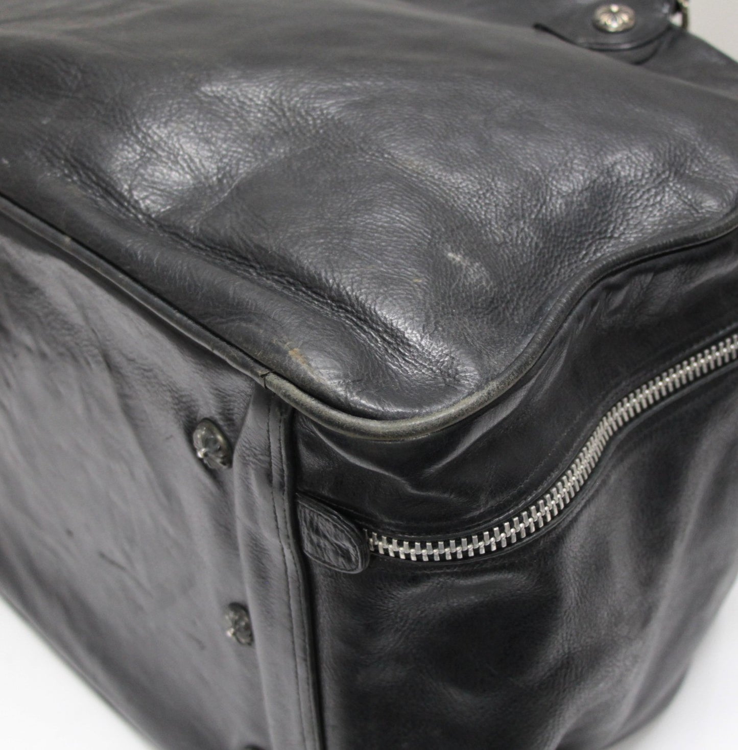 CHROME HEARTS Crossball Leather Gym Bag Size ONE SIZE