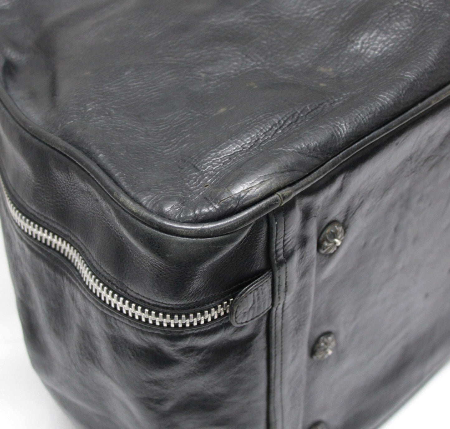 CHROME HEARTS Crossball Leather Gym Bag Size ONE SIZE