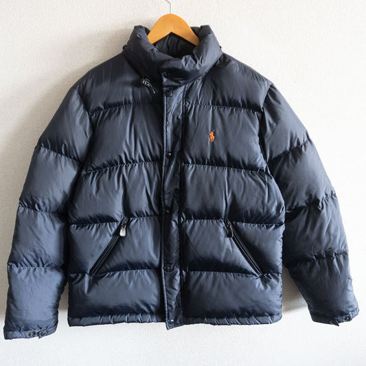 POLO RALPH LAUREN 90s Nuptse Style Down Jacket Blue Size L