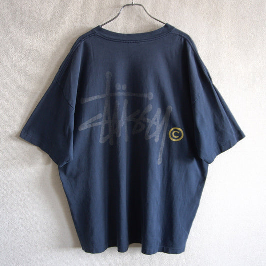 Stussy 80S Double-sided print T-shirt Size XXL