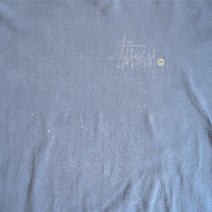 Stussy 80S Double-sided print T-shirt Size XXL