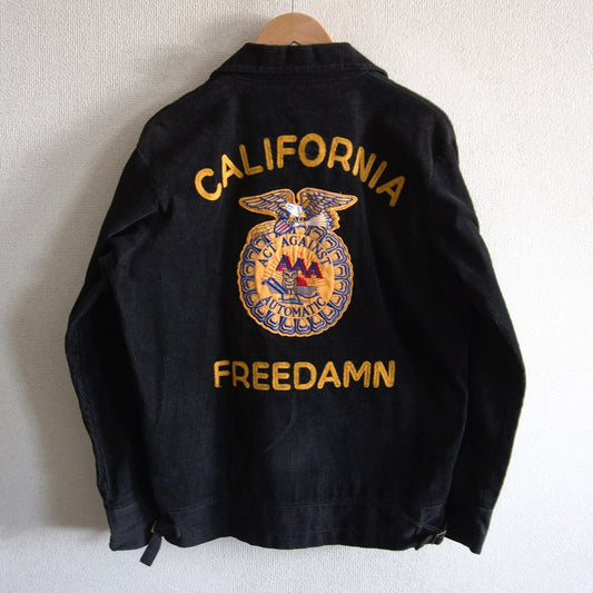 AAA California FFA Corduroy Embroidered Work Jacket Size XS