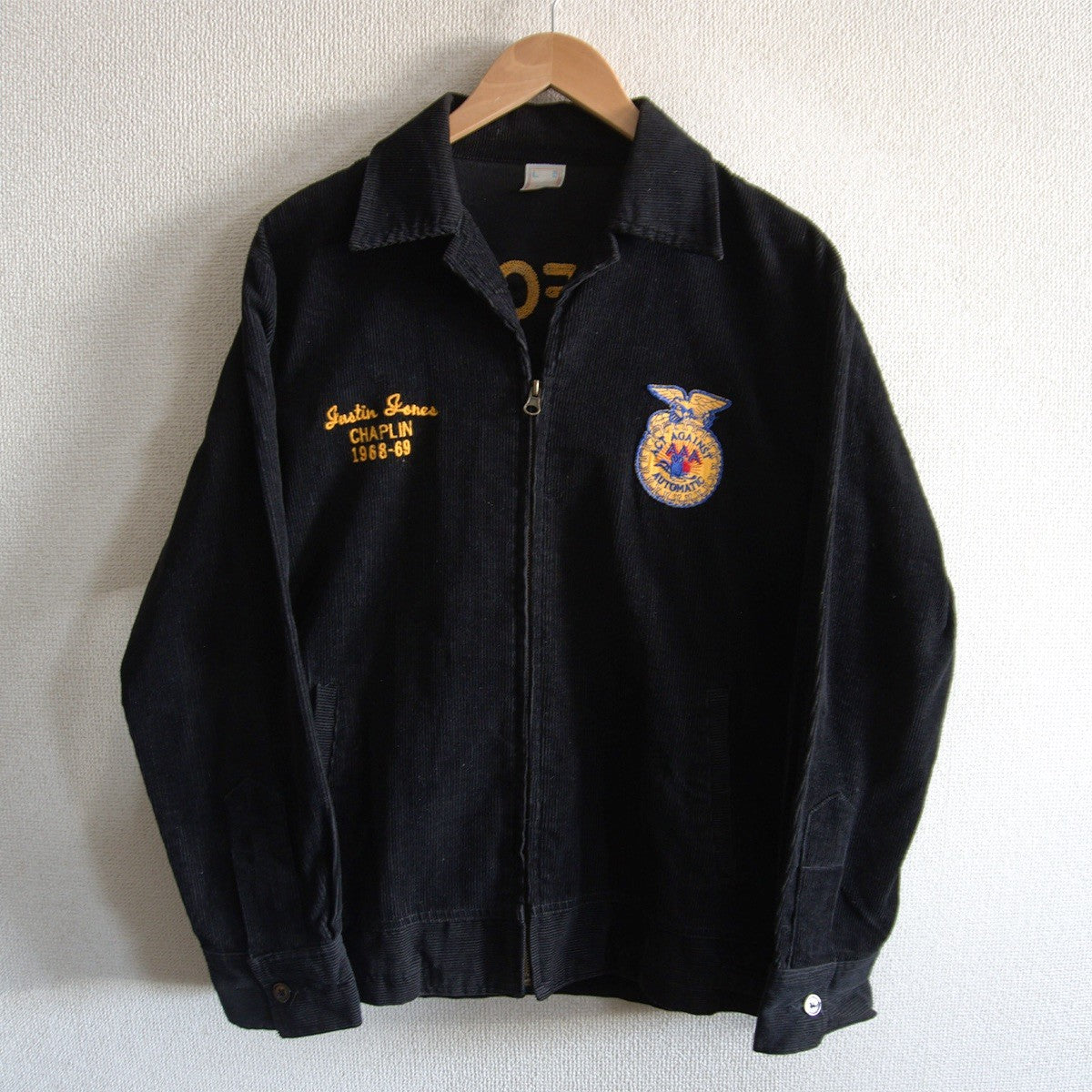 AAA California FFA Corduroy Embroidered Work Jacket Size XS