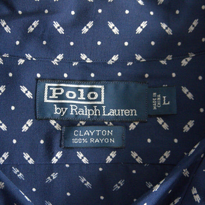 POLO RALPH LAUREN Clayton Rayon Open Collar Shirt Size L