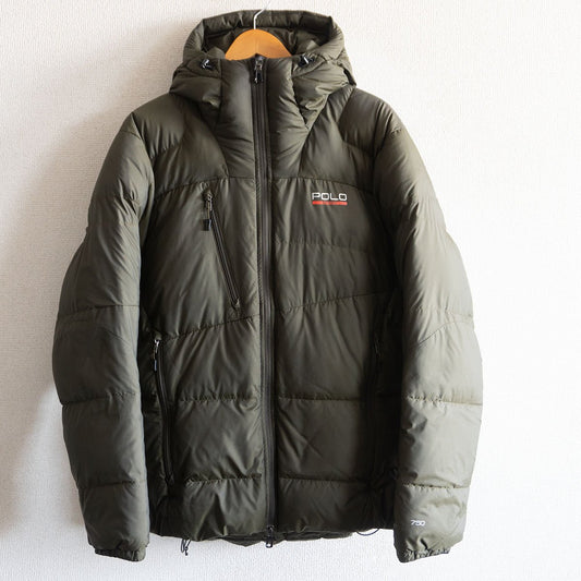 POLO SPORT 750 Fill Down Parka Jacket Khaki Size L