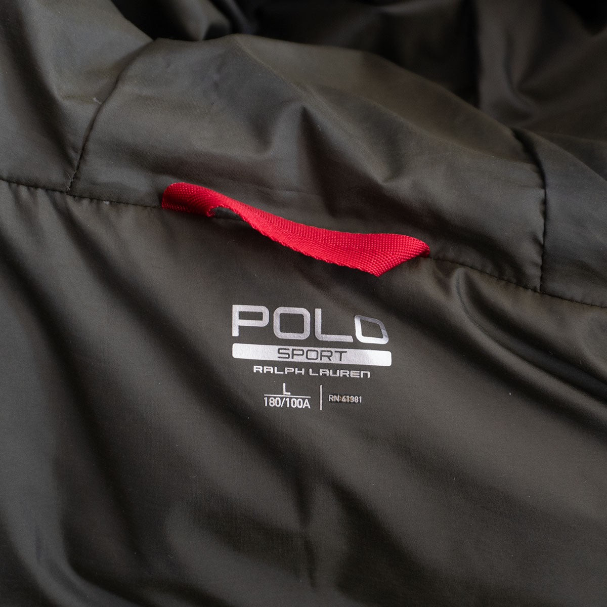 POLO SPORT 750 Fill Down Parka Jacket Khaki Size L