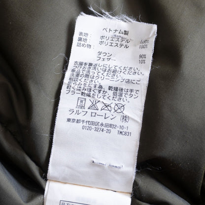 POLO SPORT 750 Fill Down Parka Jacket Khaki Size L
