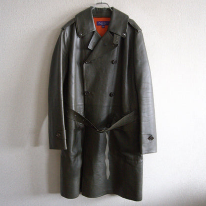 Ralph Lauren Purple Label Sheep Leather Trench Coat Size S